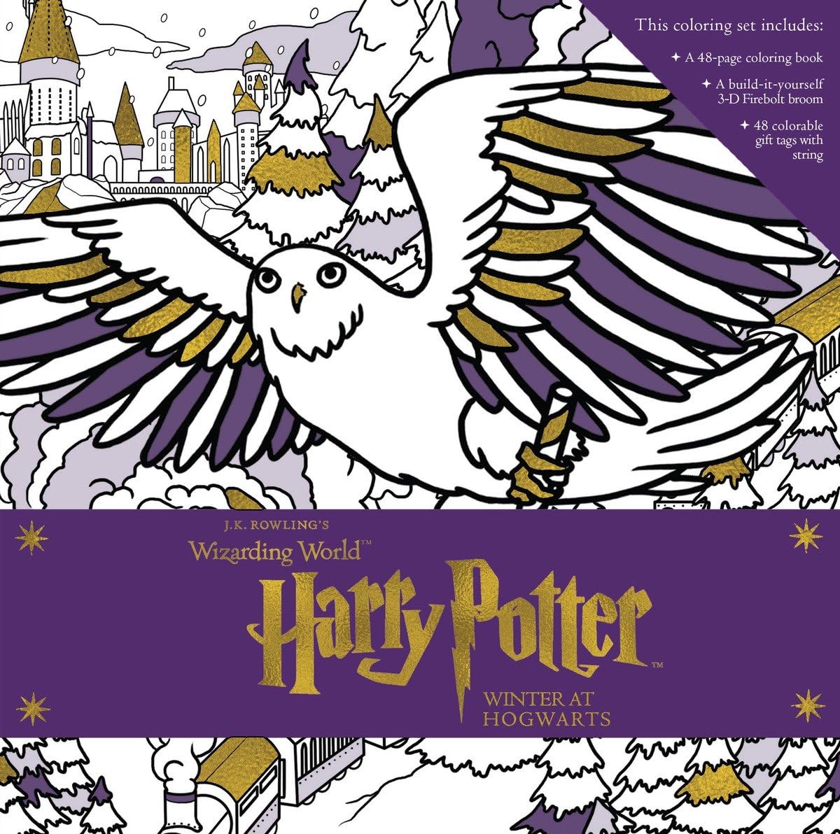 Harry Potter: Winter at Hogwarts: A Magical Coloring Set