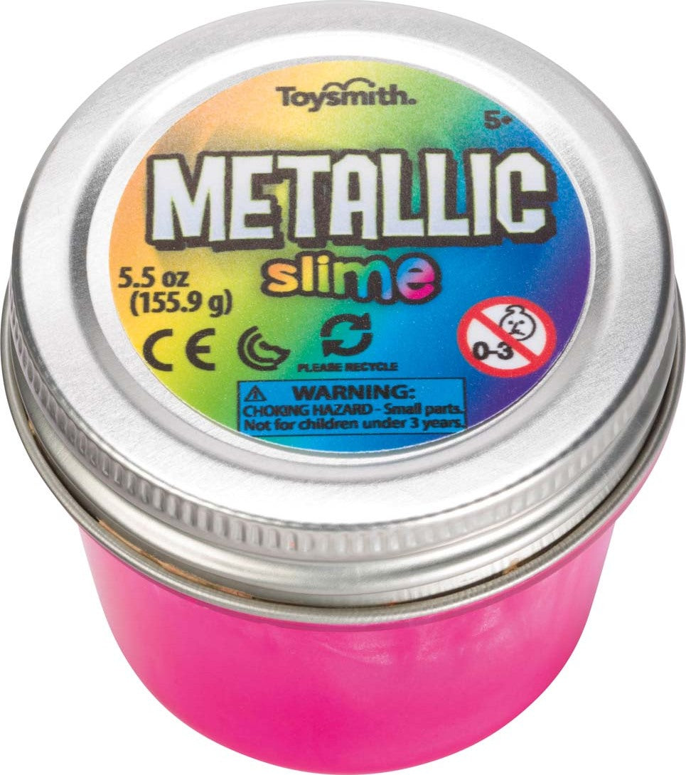 Slime Time - Portable Slime Sets in Neon, Metallic, or Tie Dye - 5.5oz Container