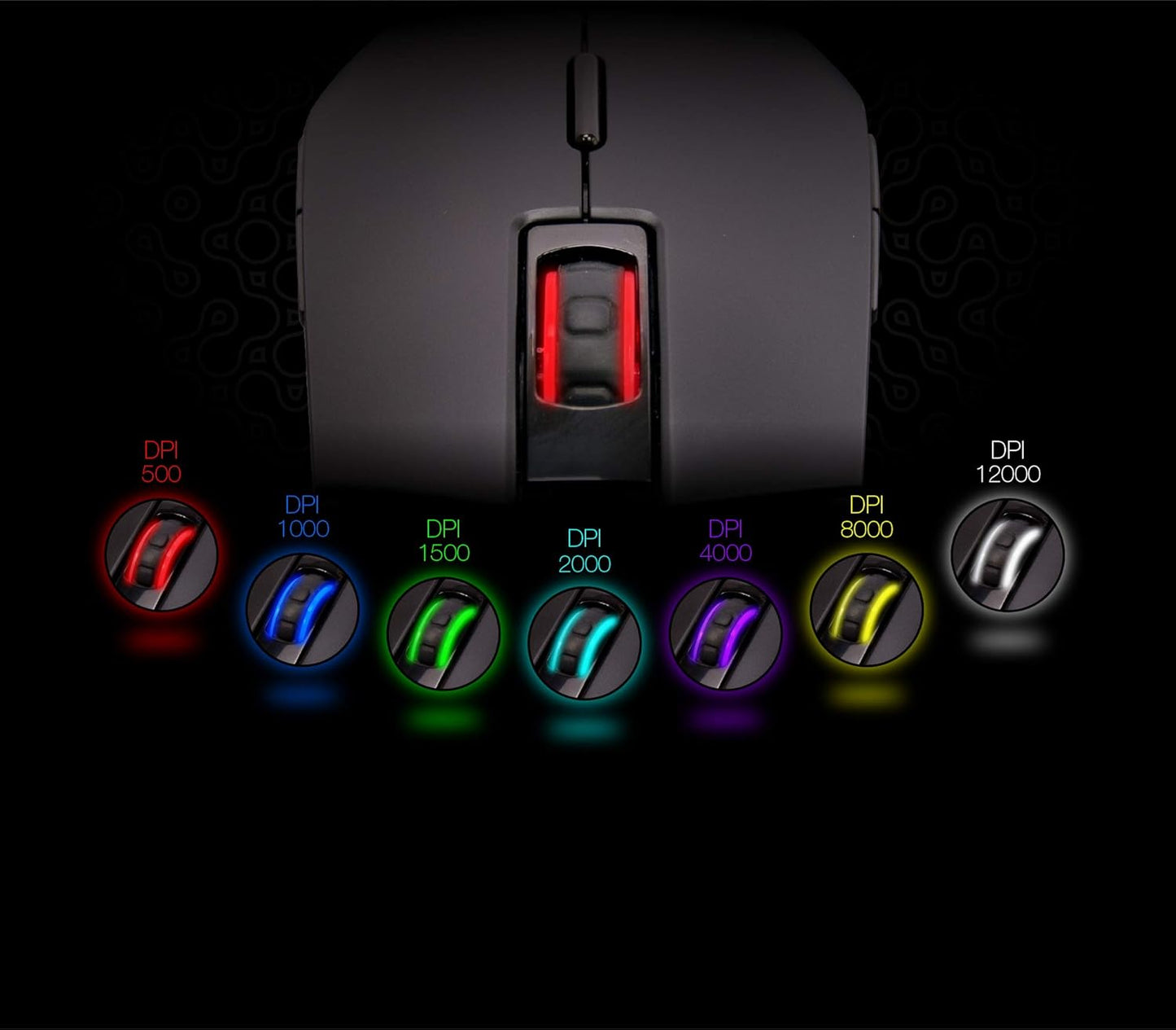 Nightfall NF24 RGB Backlit Gaming Mouse, 8 Programmable Buttons NEW