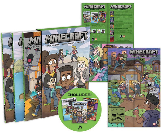 Minecraft Boxed Set (Graphic Novels) First Novel Set in the world of Minecraft