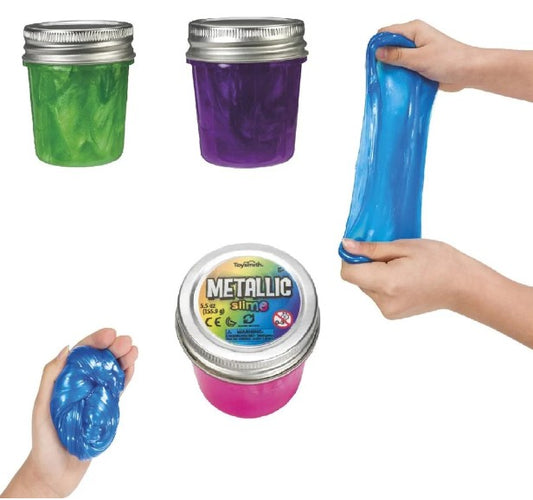 Slime Time - Portable Slime Sets in Neon, Metallic, or Tie Dye - 5.5oz Container