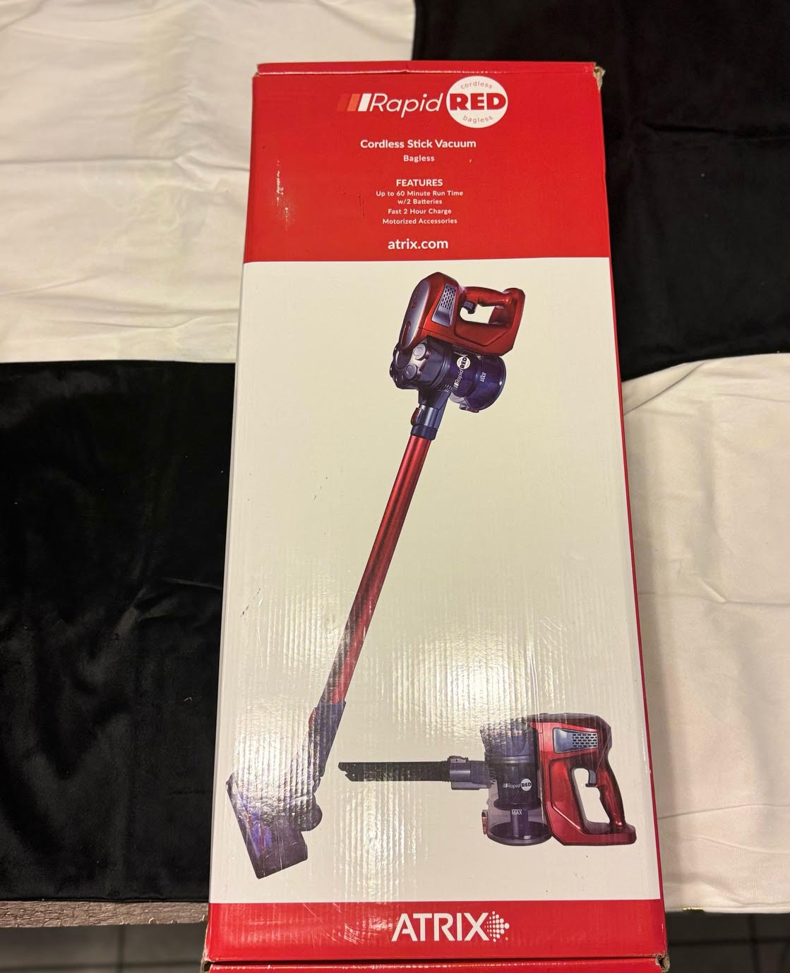 Atrix Rapid Red: The Ultimate Cordless Cleaning Companion- 2 Part Vacuum - New