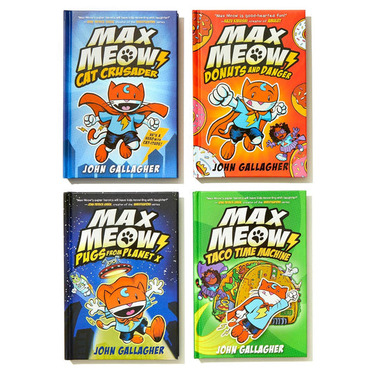 Max Meow Boxed Set: Welcome to Kittyopolis Books 1-4 (A Graphic Novel Boxed Set)